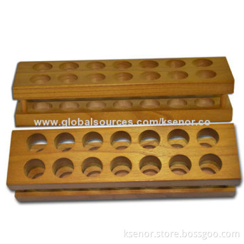 Wooden stand for e cig, eGo battery and e liquid